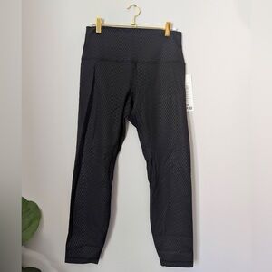 NWT Lululemon Black Patterned Leggings